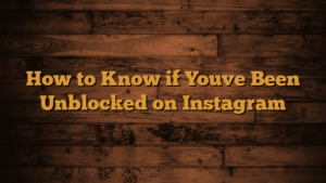 Read more about the article How to Know if Youve Been Unblocked on Instagram