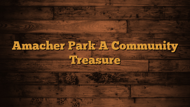 Read more about the article Amacher Park A Community Treasure